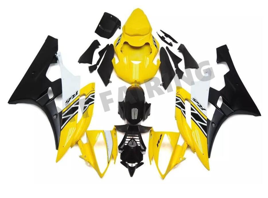 NT Fairing Fit for Yamaha 2006-2007 YZF-R6 N102- Yellow White Black | ABS Injection