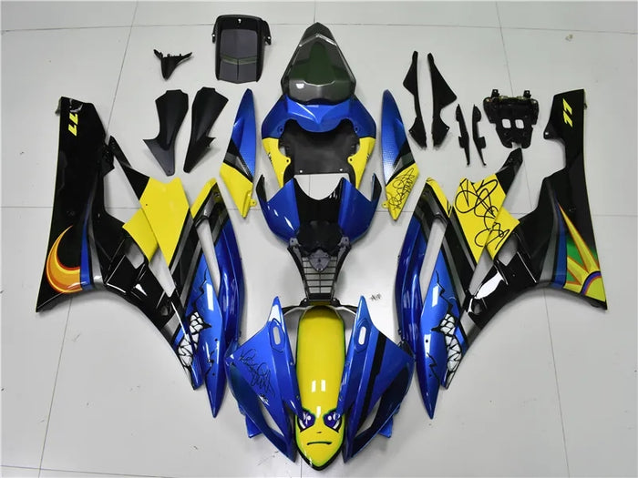 NT Aftermarket Injection ABS Plastic Fairing Fit for YZF R6 2006-2007 Blue Shark N066