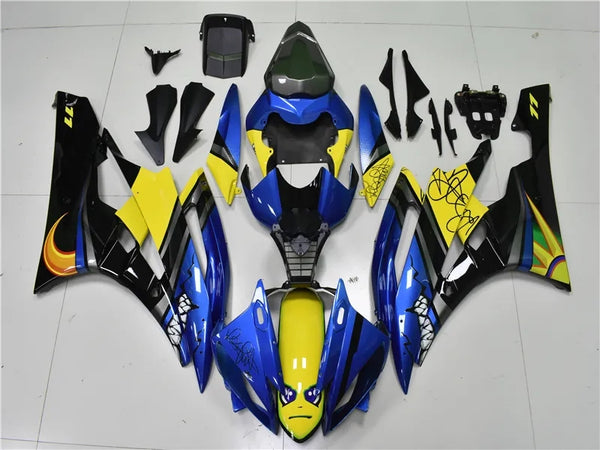 NT Aftermarket Injection ABS Plastic Fairing Fit for YZF R6 2006-2007 Blue Shark N066