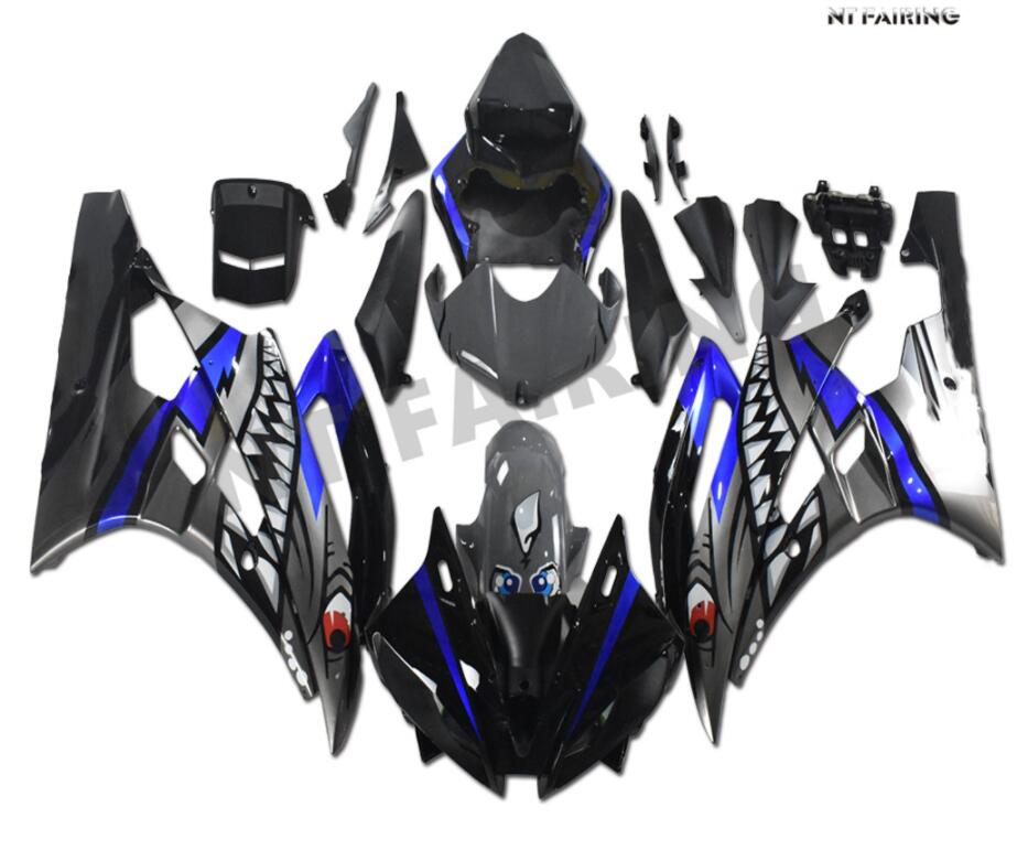 NT Fairing Fit for Yamaha 2006-2007 YZF-R6 N113- Black Blue Gray Shark | ABS Injection