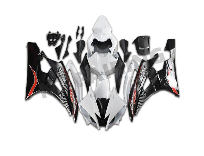 NT Aftermarket Injection ABS Plastic Fairing Fit for YZF R6 2006-2007 White Black Red N118