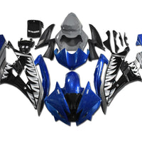 NT Aftermarket Injection ABS Plastic Fairing Fit for YZF R6 2006-2007 Blue Gray Shark N122
