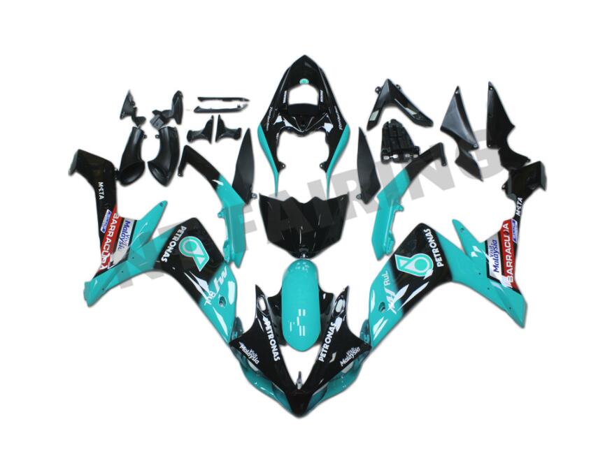 NT Fairing Fit for Yamaha 2007-2008 YZF-R1 N072- Teal Black | ABS Injection, US Stock