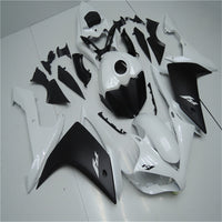 US STOCK NT Aftermarket Injection ABS Plastic Fairing Fit for YZF R1 2007-2008 White Black N030 Available in CA