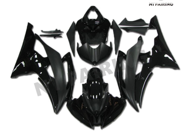 NT Aftermarket Injection ABS Plastic Fairing Fit for YZF R6 2008-2016 Glossy Matte Black N001