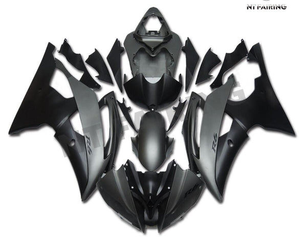 US STOCK NT Aftermarket Injection ABS Plastic Fairing Fit for YZF R6 2008-2016 Gray Black N055 Available in CA