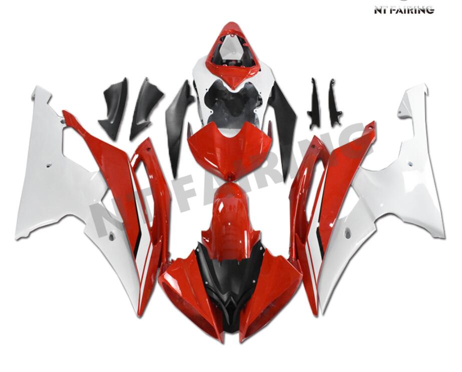 NT Fairing Fit for Yamaha 2008-2016 YZF-R6 N077- Red White | ABS Injection
