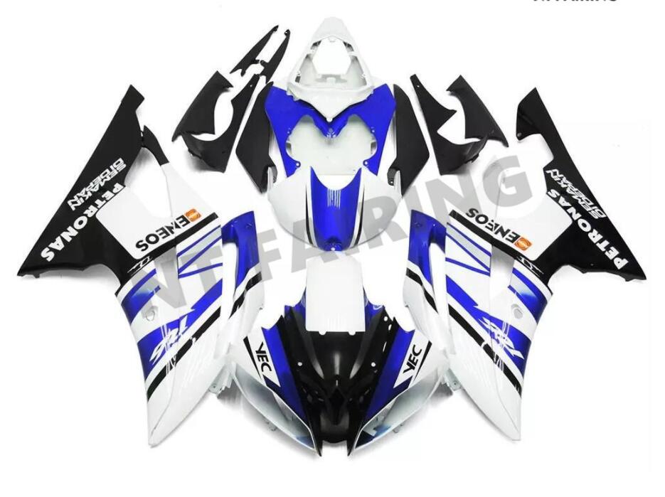 NT Fairing Fit for Yamaha 2008-2016 YZF-R6 N089- White Blue Black | ABS Injection