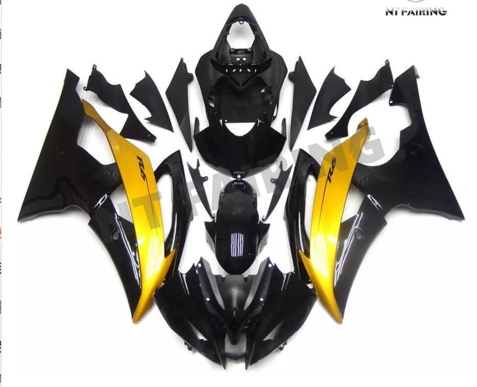 NT Fairing Fit for Yamaha 2008-2016 YZF-R6 N092- Black Gold | ABS Injection