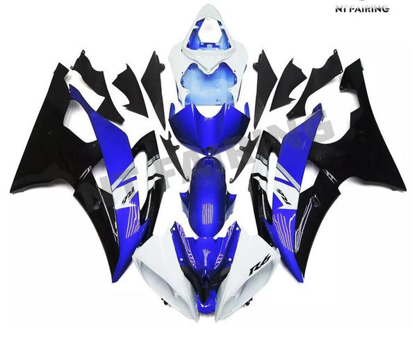 US STOCK NT Aftermarket Injection ABS Plastic Fairing Fit for YZF R6 2008-2016 Blue White Black N101 Available in CA