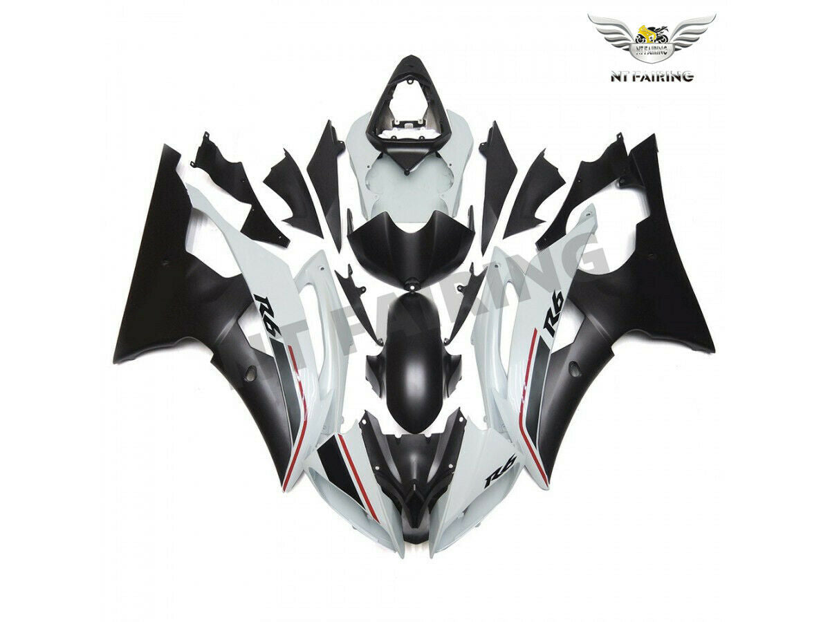 NT Fairing Fit for Yamaha 2008-2016 YZF-R6 N103- White Black | ABS Injection