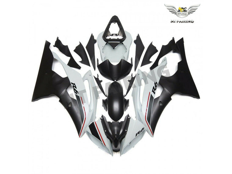 NT Fairing Fit for Yamaha 2008-2016 YZF-R6 N103- White Black | ABS Injection