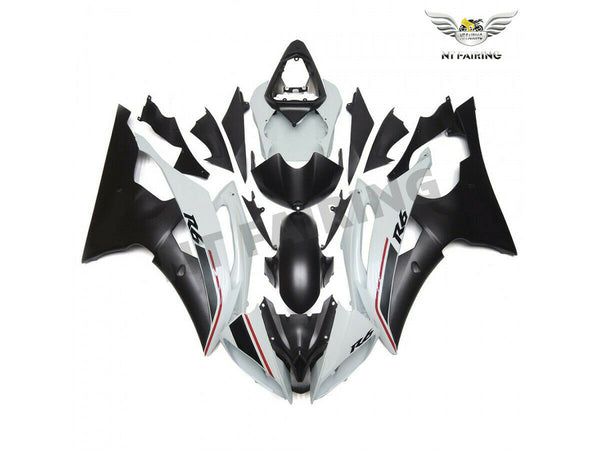 NT Aftermarket Injection ABS Plastic Fairing Fit for YZF R6 2008-2016 White Black N103