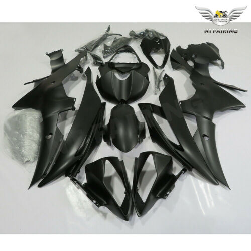 US STOCK NT Aftermarket Injection ABS Plastic Fairing Fit for YZF R6 2008-2016 Matte Black N130 Available in CA