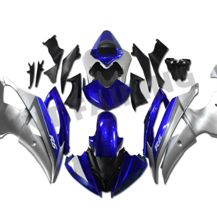 NT Aftermarket Injection ABS Plastic Fairing Fit for YZF R6 2008-2016 Blue White N131