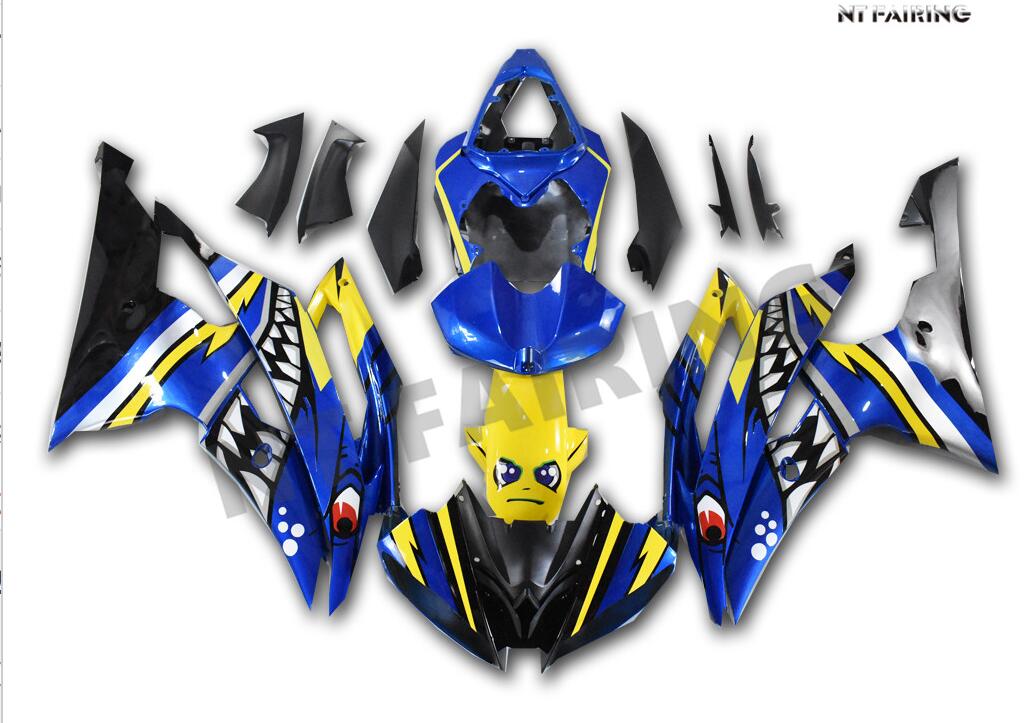 NT Fairing Fit for Yamaha 2008-2016 YZF-R6 N136- Blue Shark | ABS Injection