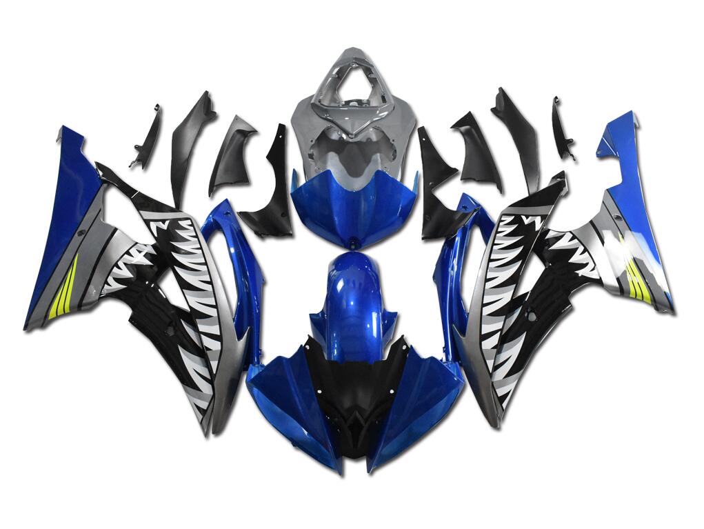 NT Fairing Fit for Yamaha 2008-2016 YZF-R6 N141- Blue Gray Shark | ABS Injection