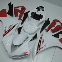 US STOCK NT Aftermarket Injection ABS Plastic Fairing Fit for YZF R1 2009-2011 White Red N003 Available in CA