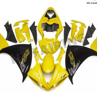 US STOCK NT Aftermarket Injection ABS Plastic Fairing Fit for YZF R1 2009-2011 Yellow Black N018 Available in CA