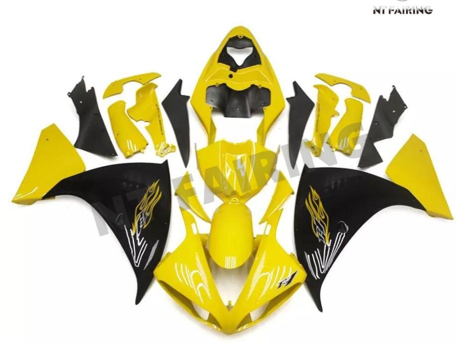 NT Fairing Fit for Yamaha 2009-2011 YZF-R1 N018- Yellow Black | ABS Injection