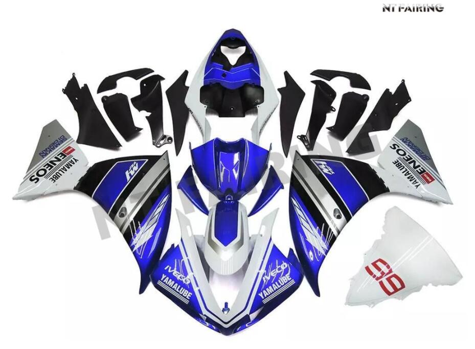 NT Fairing Fit for Yamaha 2009-2011 YZF-R1 N036- White Blue Silver | ABS Injection