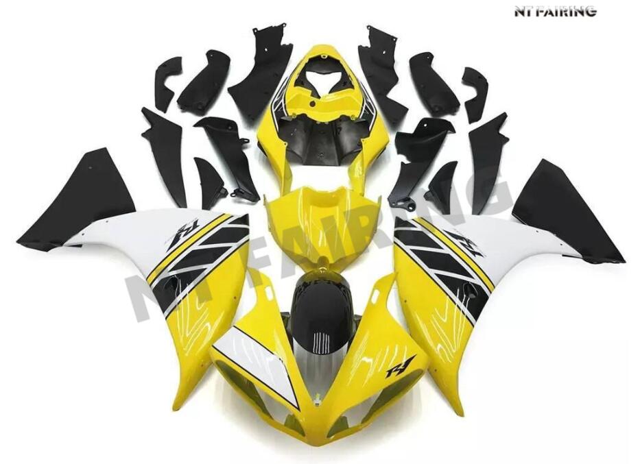 NT Fairing Fit for Yamaha 2009-2011 YZF-R1 N050- Yellow Black | ABS Injection, US Stock
