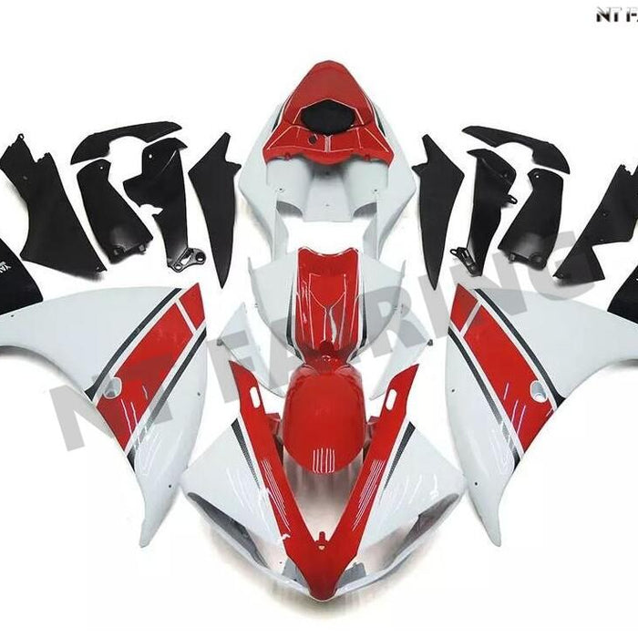 NT Aftermarket Injection ABS Plastic Fairing Fit for YZF R1 2009-2011 White Red N052