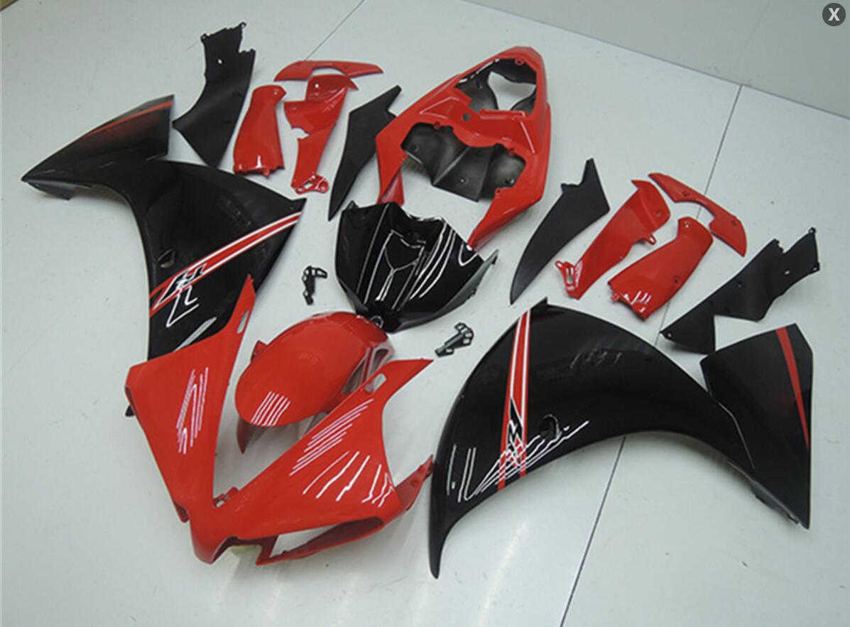 NT Fairing Fit for Yamaha 2012-2014 YZF-R1 N010- Red Black | ABS Injection