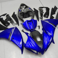 US STOCK NT Aftermarket Injection ABS Plastic Fairing Fit for YZF R1 2012-2014 Black Blue N021 Available in CA