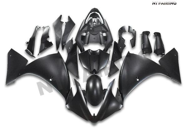 US STOCK NT Aftermarket Injection ABS Plastic Fairing Fit for YZF R1 2012-2014 Matte Black N026 Available in CA