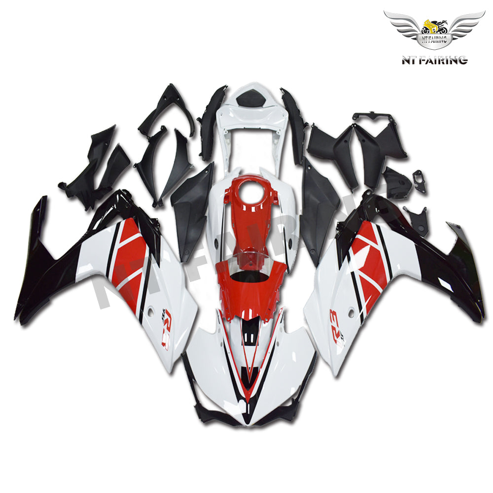 NT Fairing Fit for Yamaha 2014-2018 YZF-R25/YZF-R3 N007- White Red Black | ABS Injection, US Stock