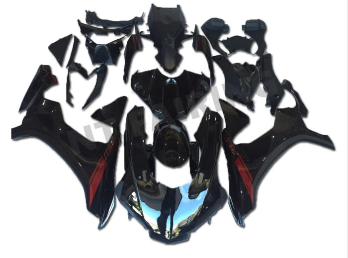 NT Injection ABS Plastic Fairing Fit for Yamaha 2015-2019 YZF R1 Glossy Black Red N033