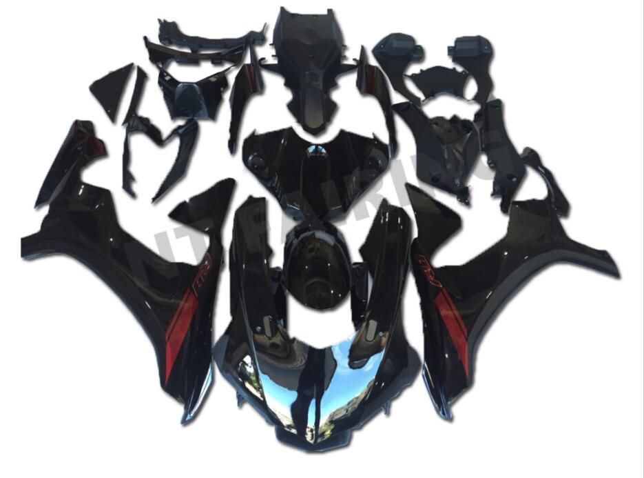 NT Fairing Fit for Yamaha 2015-2019 YZF-R1 N033- Glossy Black Red | ABS Injection