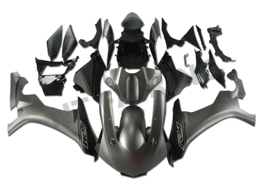 NT Fairing Fit for Yamaha 2015-2019 YZF-R1 N036- Gray Black | ABS Injection