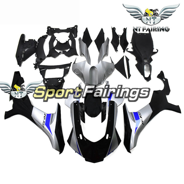 NT Aftermarket Injection ABS Plastic Fairing Fit for YZF R1 2015-2019 Black Silver N0036