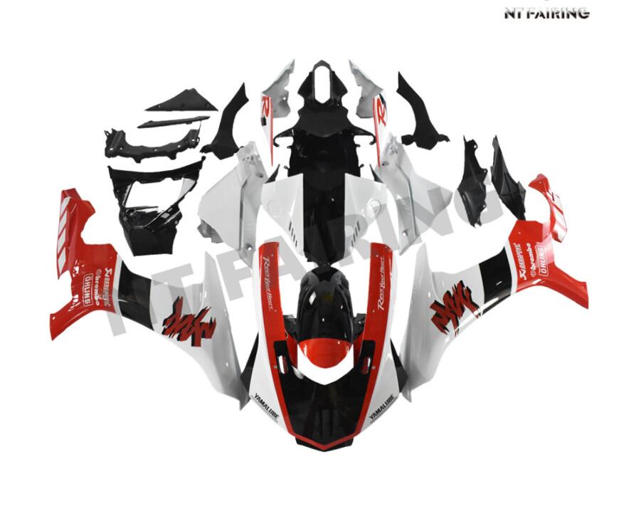 NT Fairing Fit for Yamaha 2015-2019 YZF-R1 N038- Red White | ABS Injection