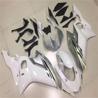 NT Aftermarket Injection ABS Plastic Fairing Fit for YZF R6 2017-2023 White Silver N001