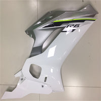 NT Aftermarket Injection ABS Plastic Fairing Fit for YZF R6 2017-2023 White Silver N001