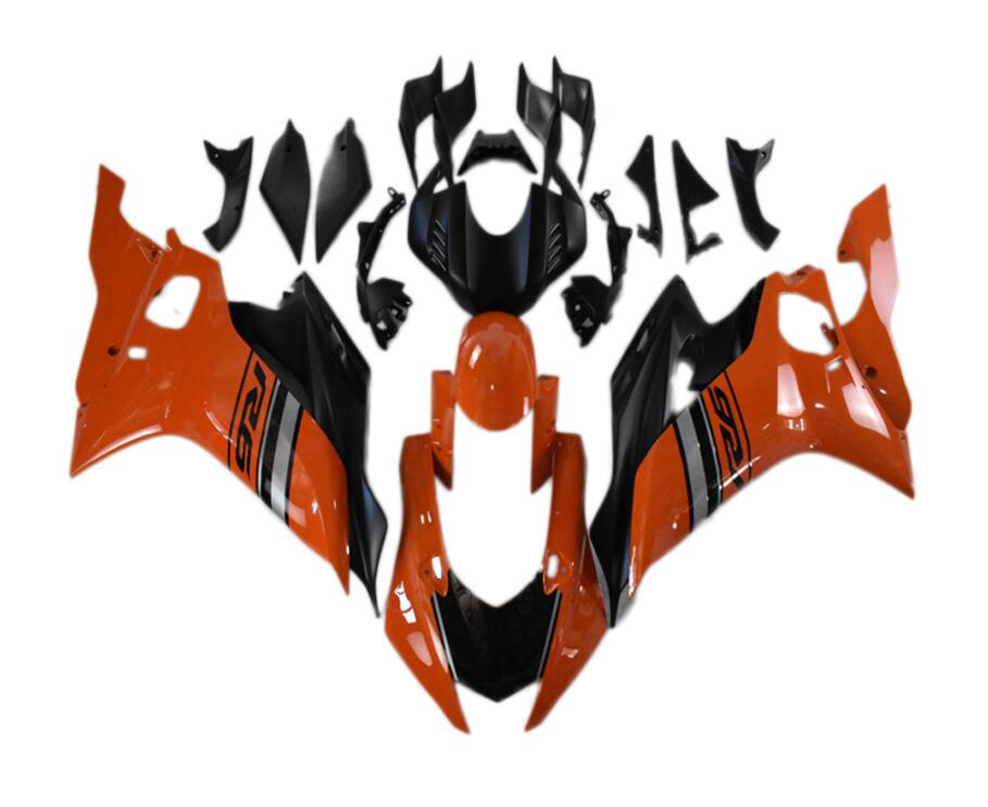 NT Fairing Fit for Yamaha 2017-2021 YZF-R6 N013- Black Orange | ABS Injection