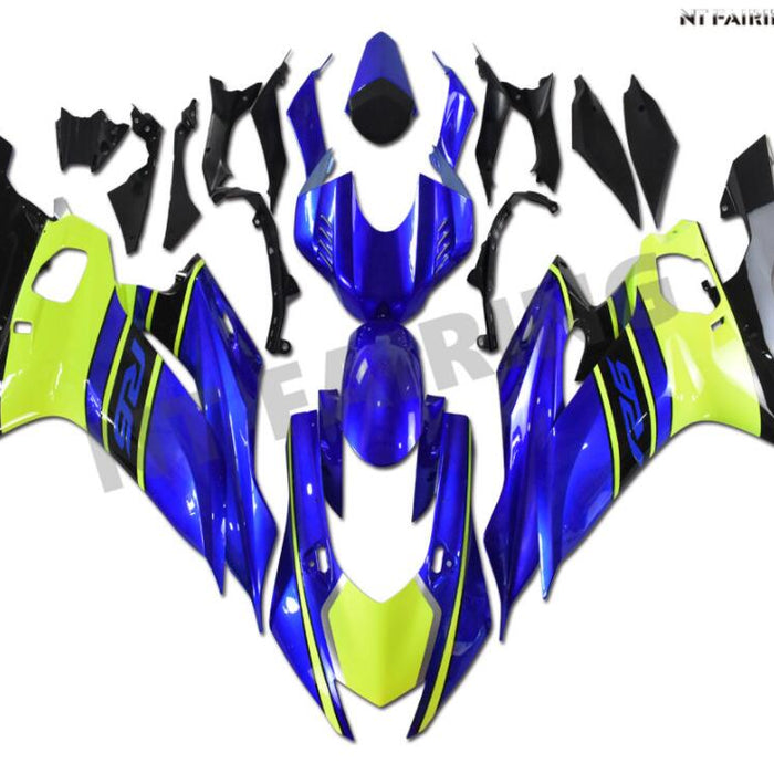 NT Aftermarket Injection ABS Plastic Fairing Fit for YZF R6 2017-2023 Blue Green N012