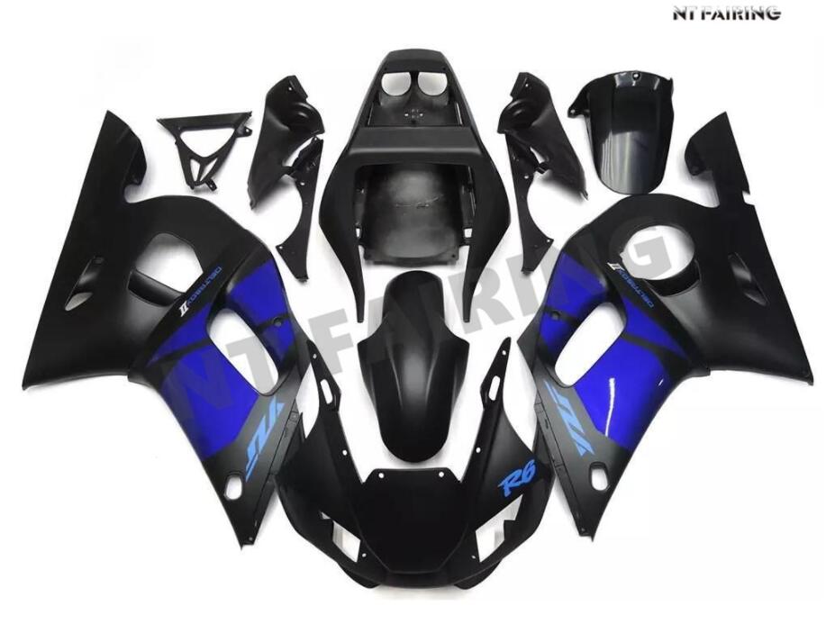 NT Fairing Fit for Yamaha 1998-2002 YZF-R6 N052- Blue Black | ABS Injection, US Stock
