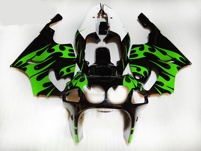 Fit for  Ninja 1996-2003 ZX7R Black Green Fairing Plastic Kit N0001