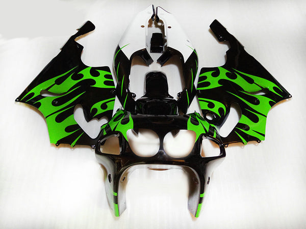 Fit for  Ninja 1996-2003 ZX7R Black Green Fairing Plastic Kit N0001