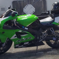 Fit for  Ninja 1996-2003 ZX7R Black White Green Fairing Plastic Kit N0002
