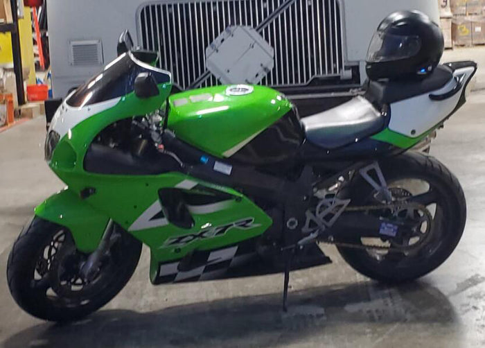 Fit for  Ninja 1996-2003 ZX7R Black White Green Fairing Plastic Kit N0002