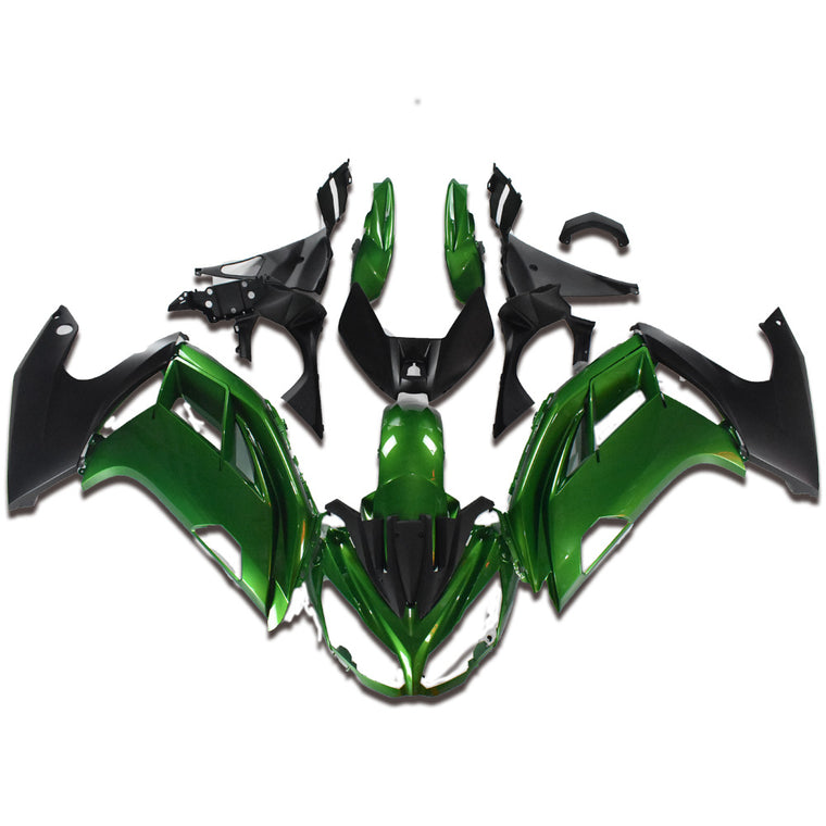 NT Injection ABS Plastic Fairing Fit for Ninja 2012-2016 650R ER6F Green N007