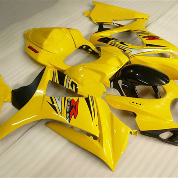 NT Aftermarket Injection ABS Plastic Fairing Fit for GSXR 1000 2007-2008 Yellow Black N008