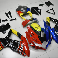 NT Aftermarket Injection ABS Plastic Fairing Fit for GSXR 600/750 2008-2010 Red Blue Shark NT0001