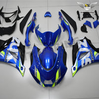 NT Aftermarket Injection ABS Plastic Fairing Fit for GSXR 1000 2017-2025 Blue White Green PT03