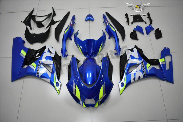 NT Aftermarket Injection ABS Plastic Fairing Fit for GSXR 1000 2017-2025 Blue White Green PT03